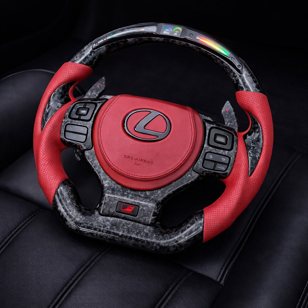 Lexus IS / RC F Sport Carbon Fiber LED Steering Wheel (2014–2020)