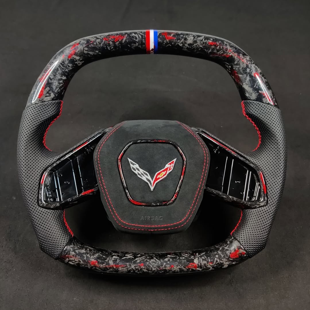 2020+ Chevrolet Corvette C8 Forged Carbon Fiber Steering Wheel