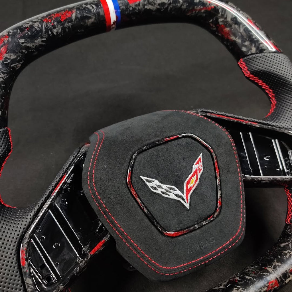 2020+ Chevrolet Corvette C8 Forged Carbon Fiber Steering Wheel