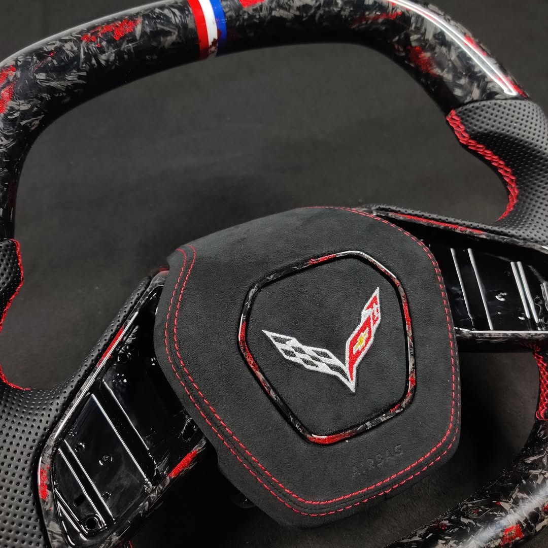2020+ Chevrolet Corvette C8 Forged Carbon Fiber Steering Wheel