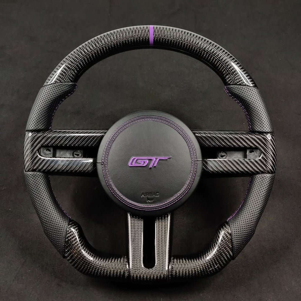 2010–2014 Ford Mustang GT Carbon Fiber Steering Wheel