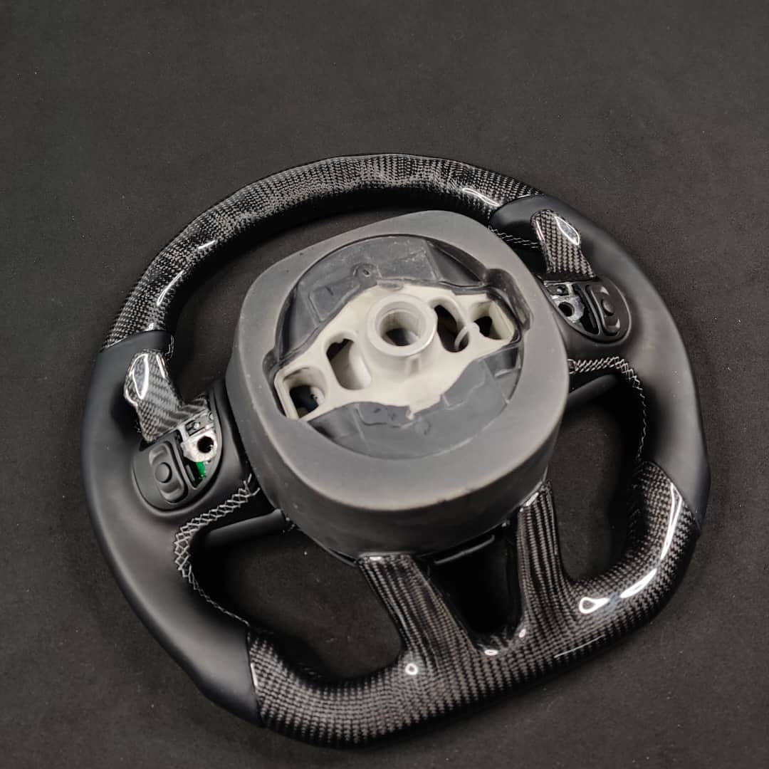 2015–2023 Dodge Charger, Challenger & Durango R/T Carbon Fiber LED Steering Wheel
