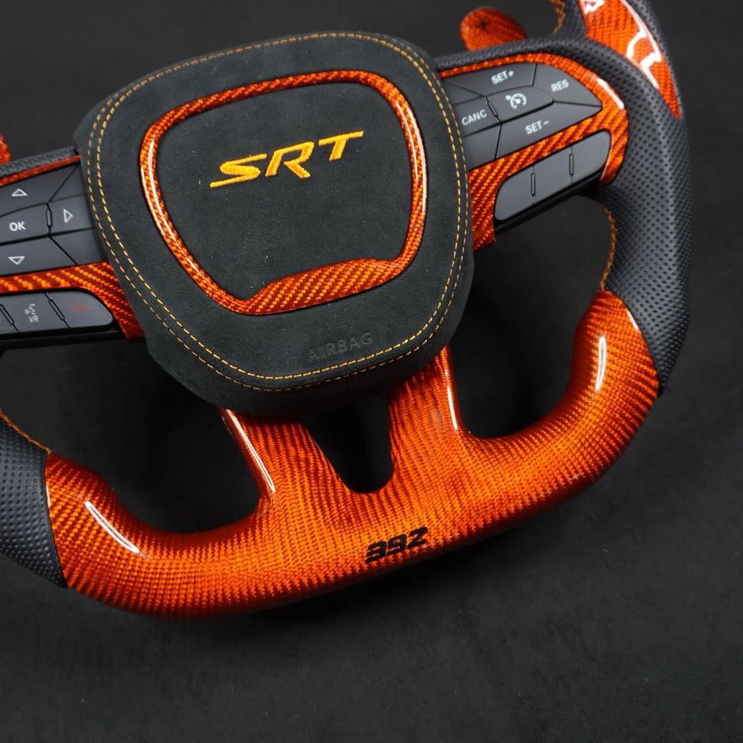 2015–2023 Dodge Charger & Challenger Carbon Fiber Steering Wheel