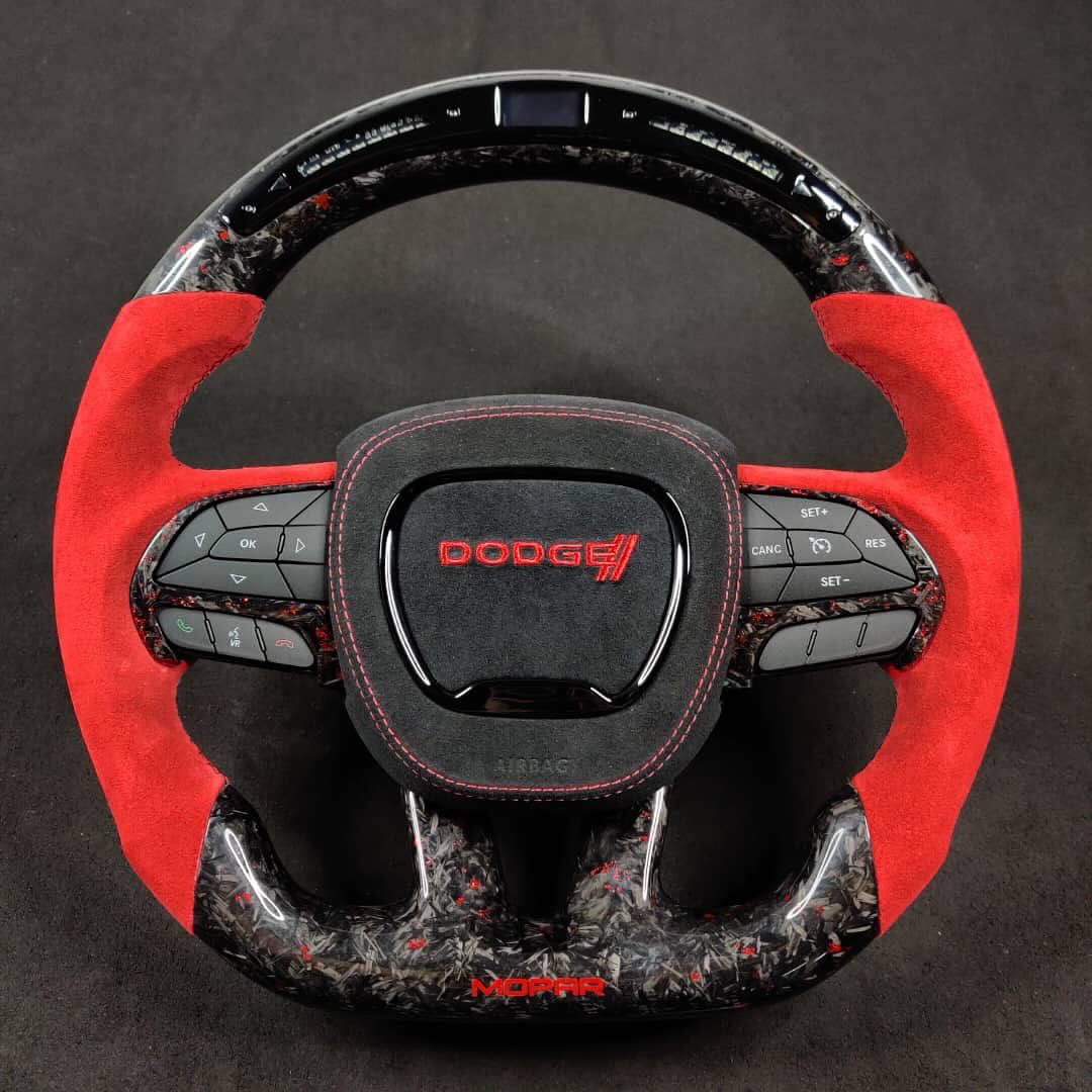 2015–2023 Dodge Charger, Challenger & Durango Carbon Fiber Steering Wheel