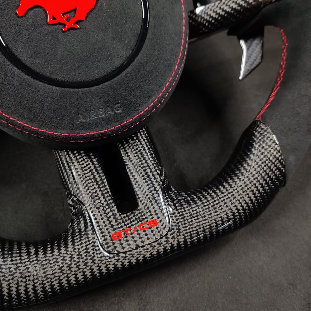 2015–2023 Ford Mustang GT Carbon Fiber Steering Wheel