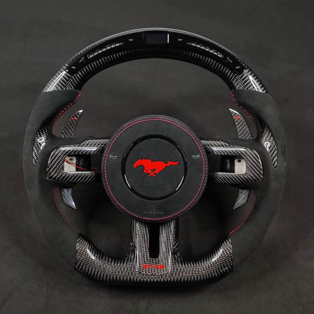 2015–2023 Ford Mustang GT Carbon Fiber Steering Wheel