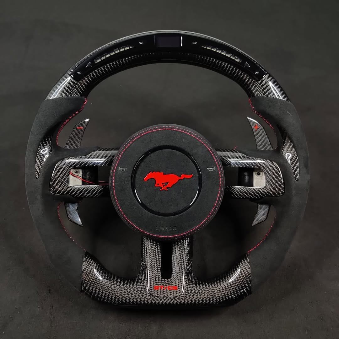 2015–2023 Ford Mustang GT Carbon Fiber Steering Wheel