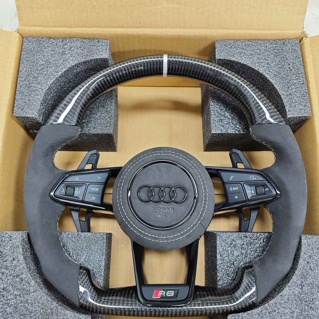 Audi R8 Style Carbon Fiber Steering Wheel