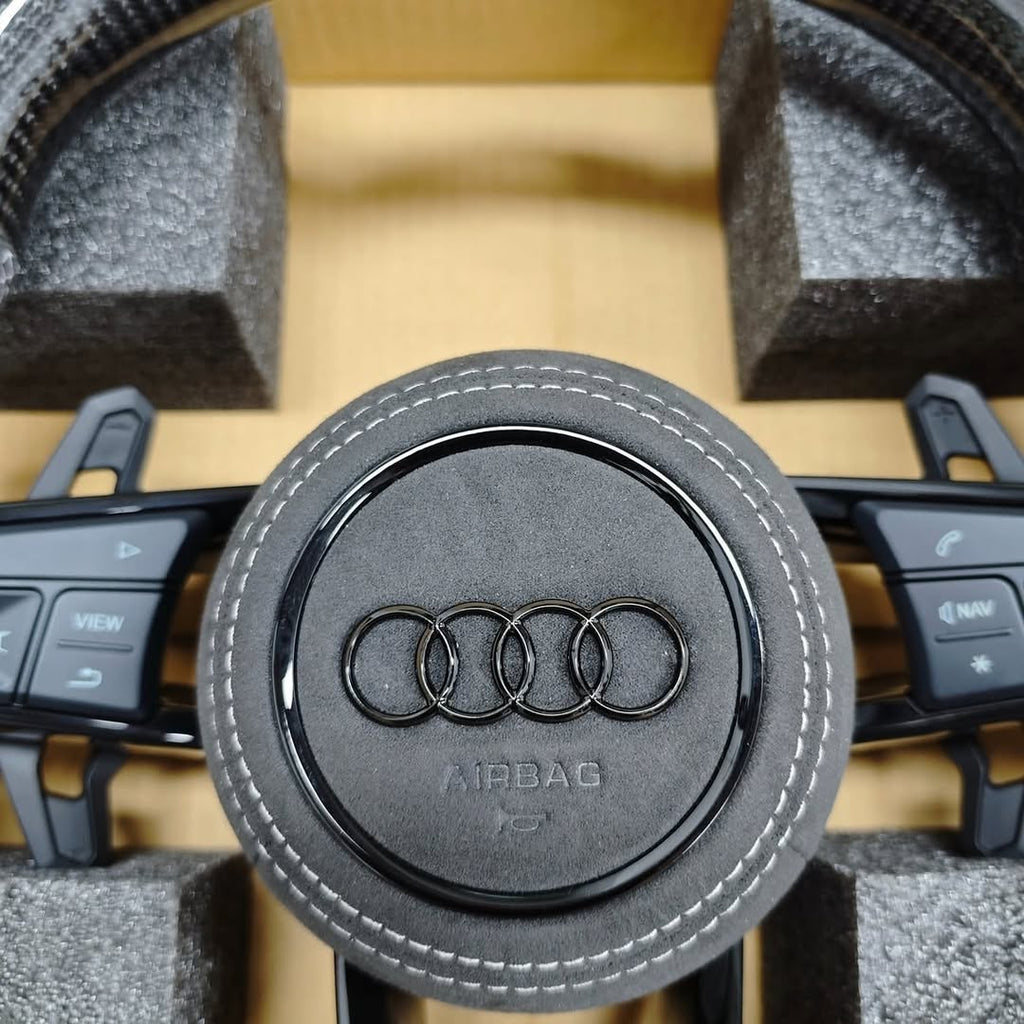 Audi R8 Style Carbon Fiber Steering Wheel
