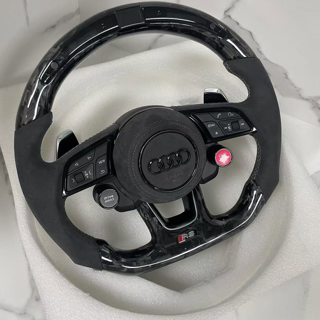Audi Forged Carbon Fiber LED Steering Wheel