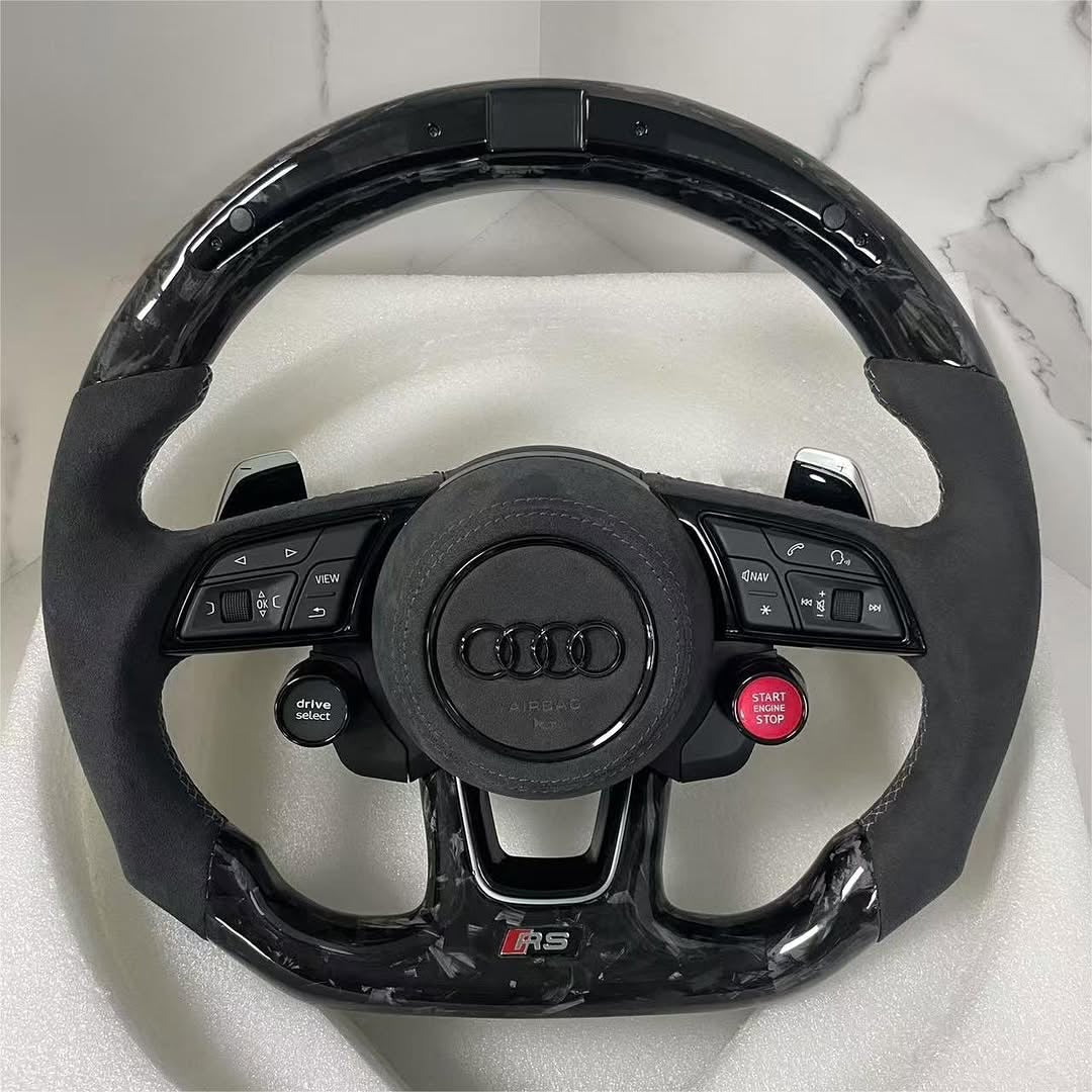 Audi Forged Carbon Fiber LED Steering Wheel