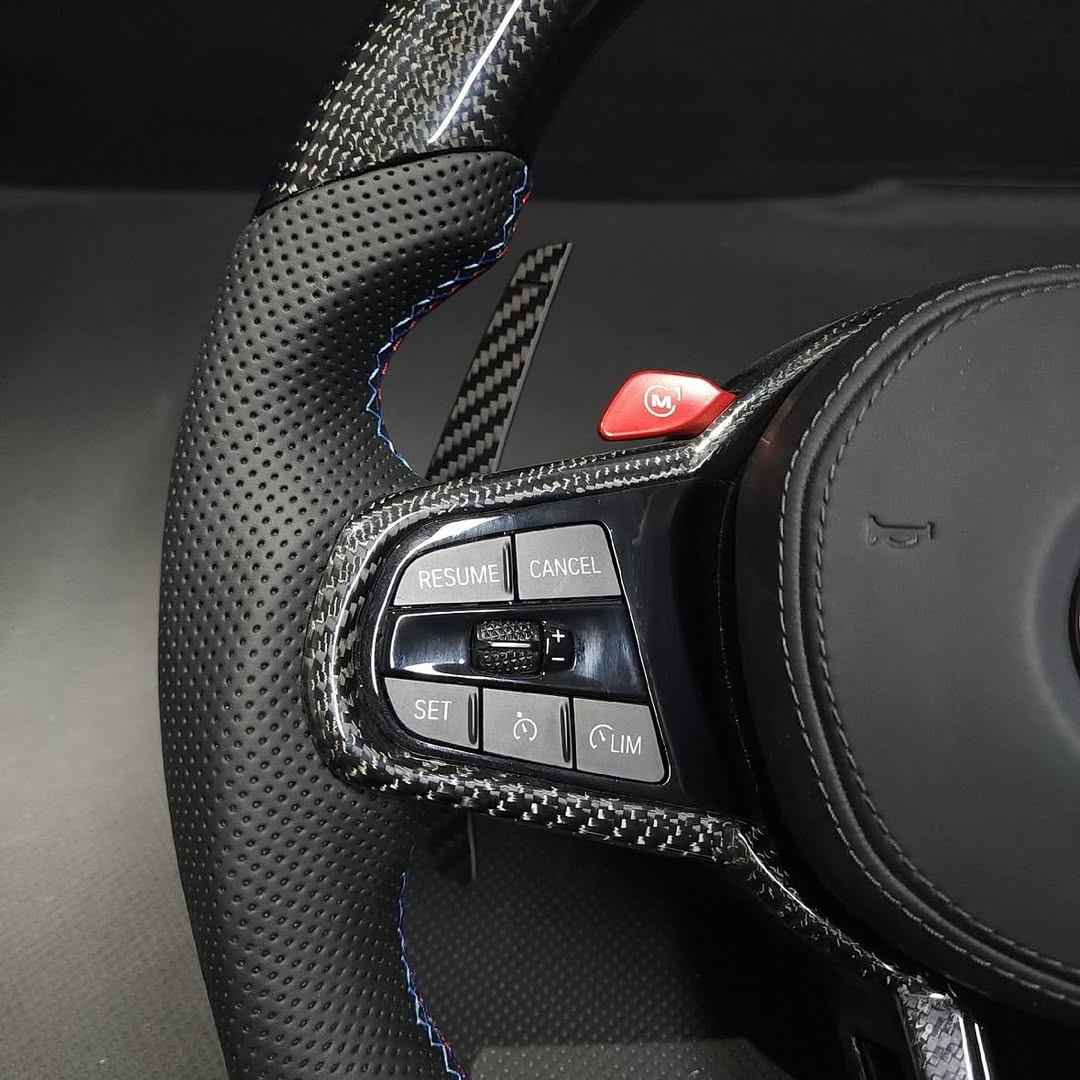 BMW LCI Style Carbon Fiber Steering Wheel