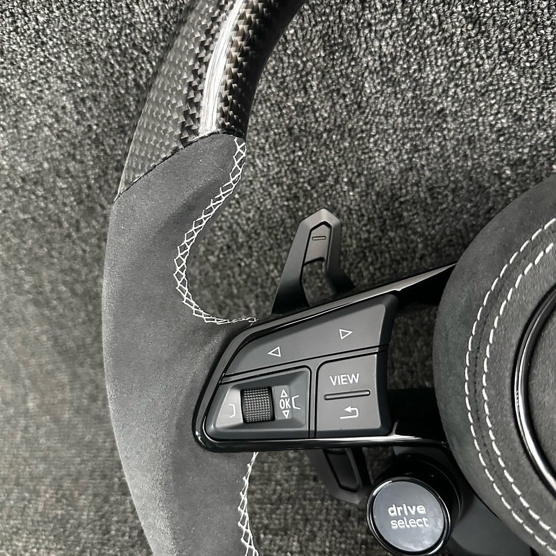 Audi Alcantara Carbon Fiber Steering Wheel