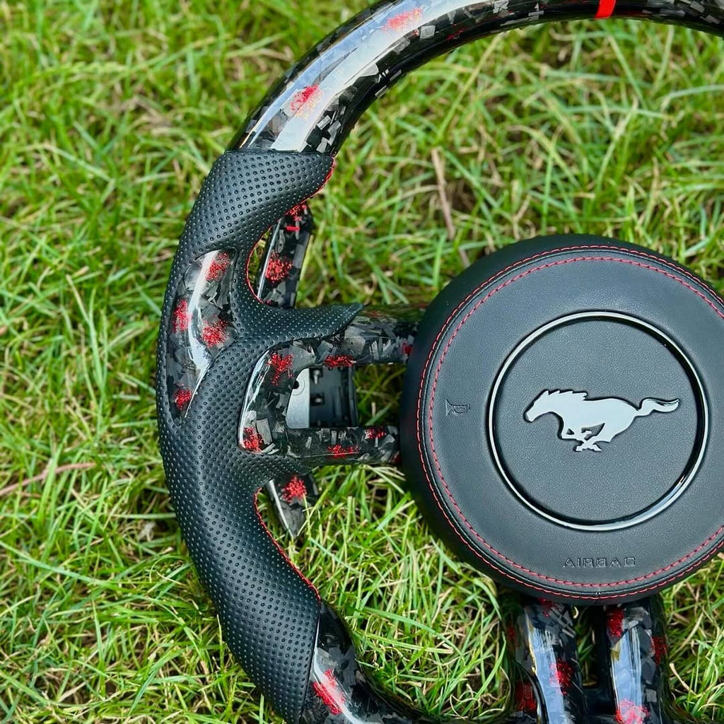 2015–2023 Ford Mustang Carbon Fiber Steering Wheel