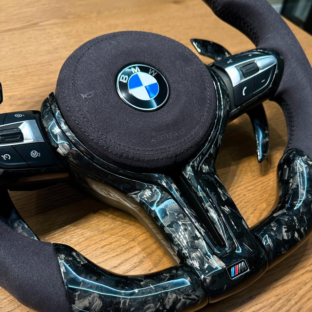 BMW F-Series Alcantara Carbon Fiber Steering Wheel