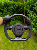 Audi S Line Carbon Fiber Steering Wheel