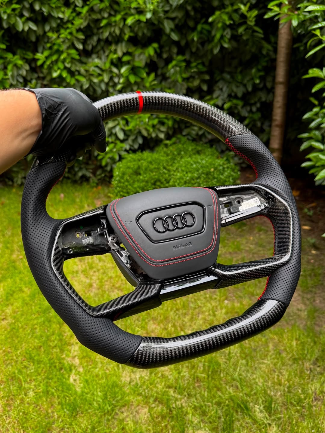 Audi A8 L Carbon Fiber Steering Wheel