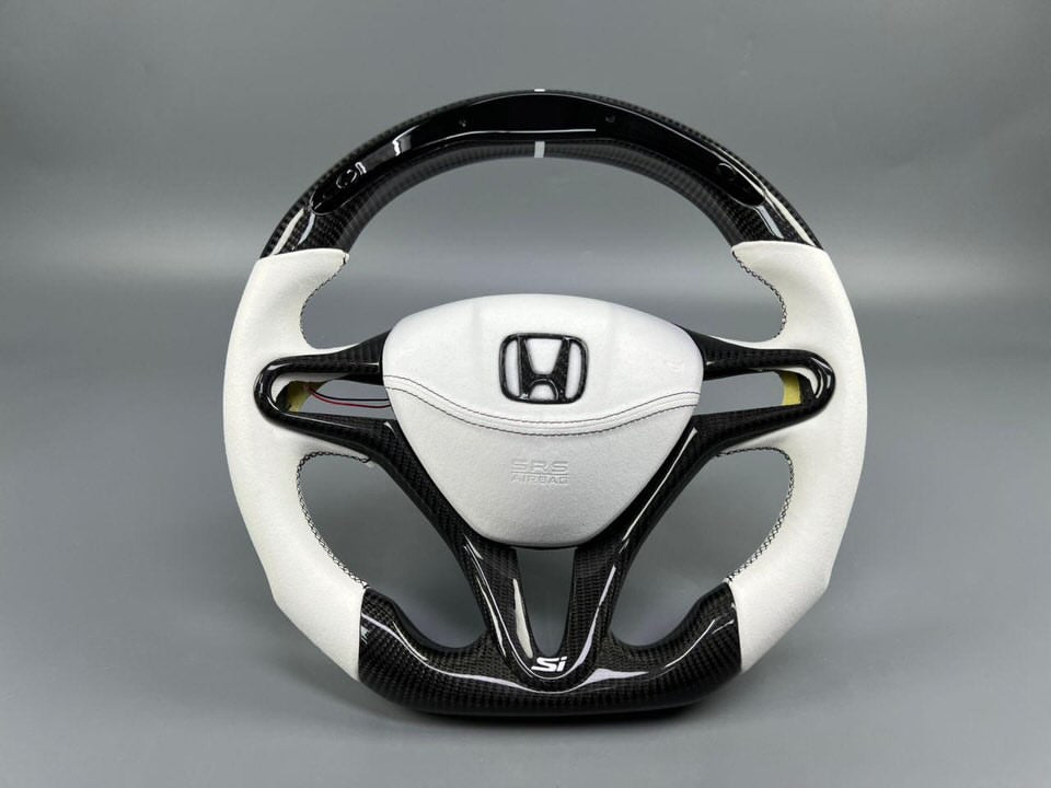 8th Gen Honda Civic LED Display Custom Carbon Fiber Steering Wheel