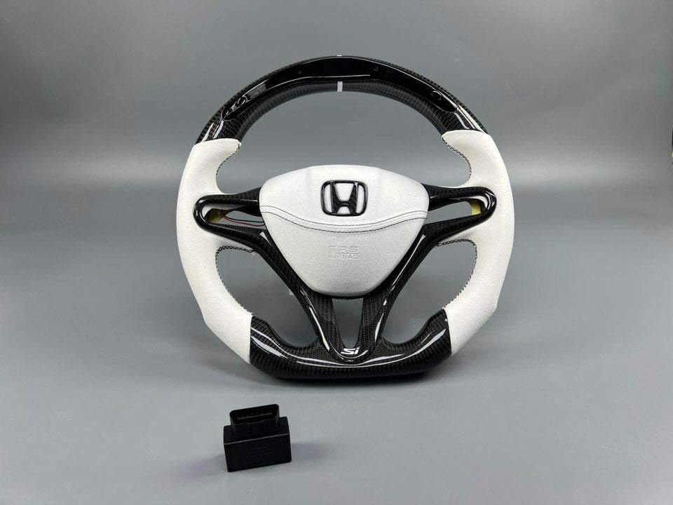 8th Gen Honda Civic LED Display Custom Carbon Fiber Steering Wheel