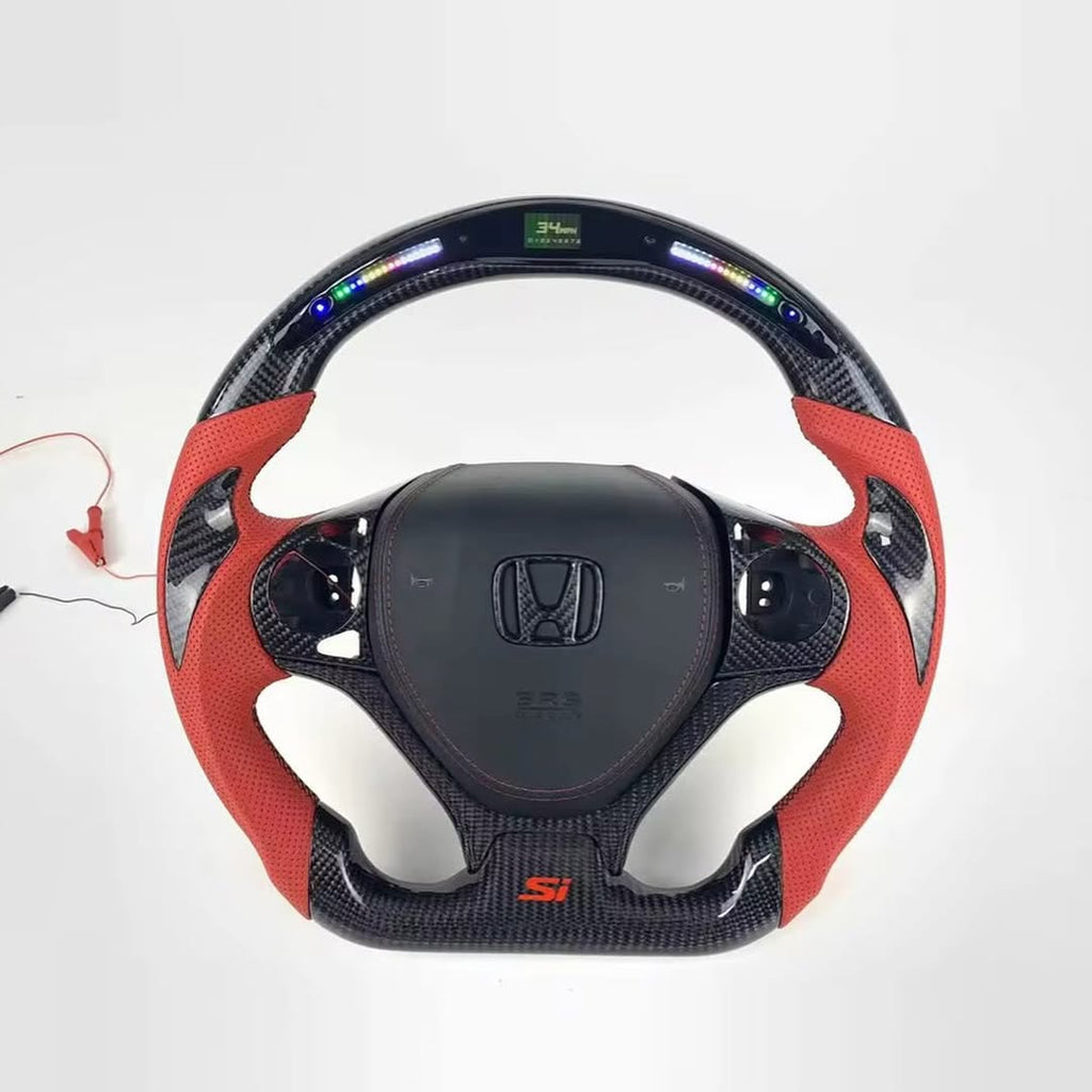 9th Gen Honda Civic LED Display Custom Carbon Fiber Steering Wheel