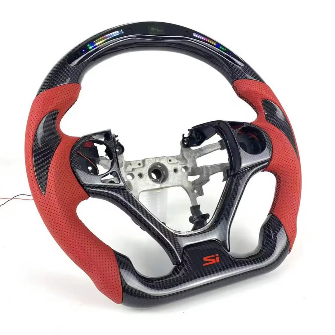 9th Gen Honda Civic LED Display Custom Carbon Fiber Steering Wheel