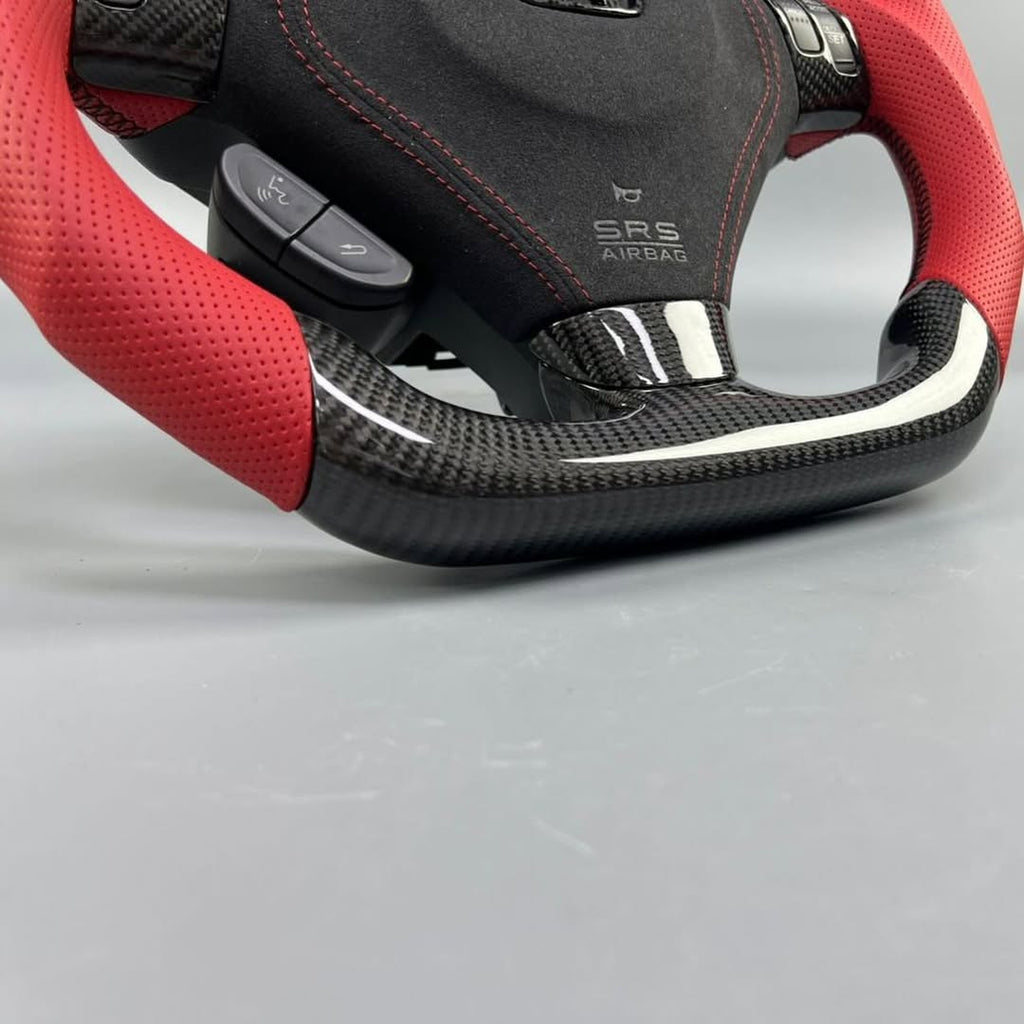 7th Gen Honda Accord Carbon Fiber Steering Wheel With Custom Airbag Cover