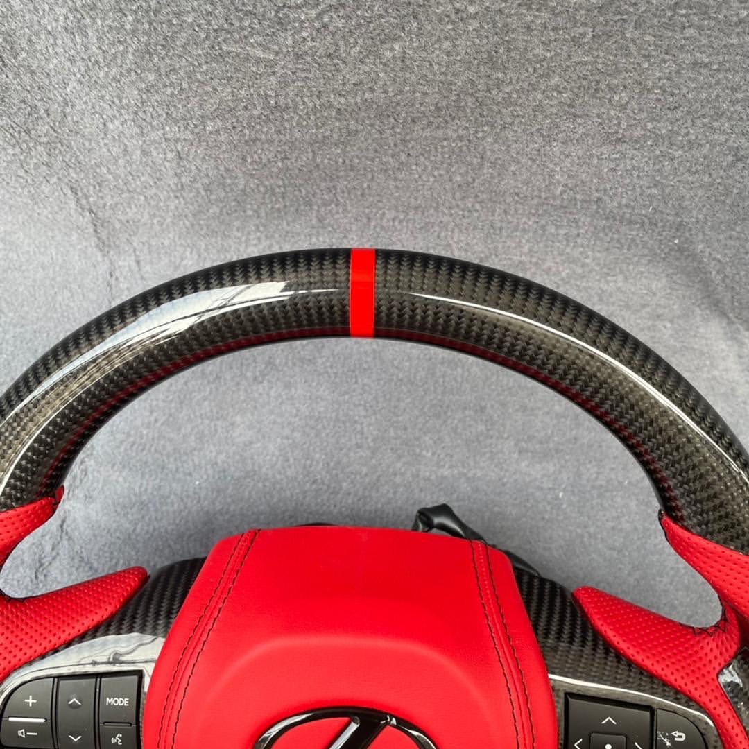 Lexus GS 2016+ Carbon Fiber / Leather Steering Wheel