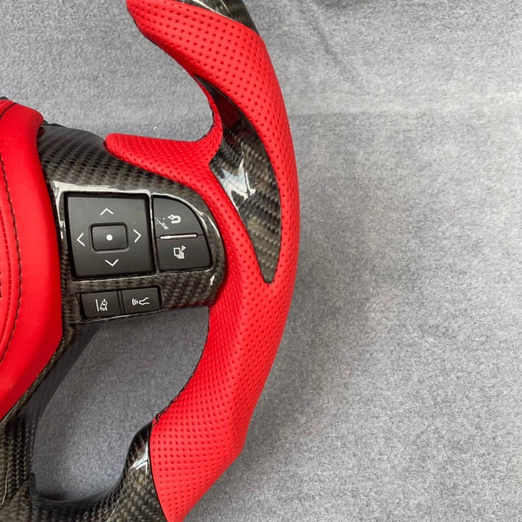 Lexus GS 2016+ Carbon Fiber / Leather Steering Wheel