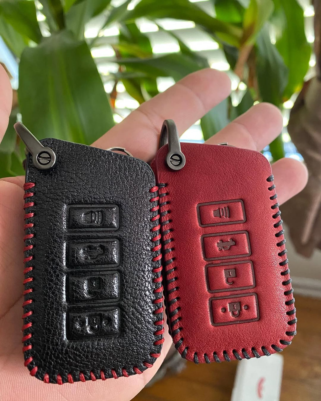 Special Made Lexus Key Fob Case – Red & Black Stitching