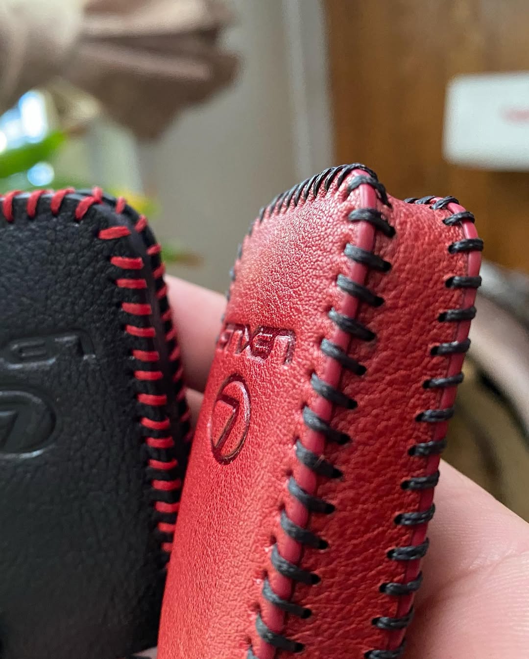 Special Made Lexus Key Fob Case – Red & Black Stitching