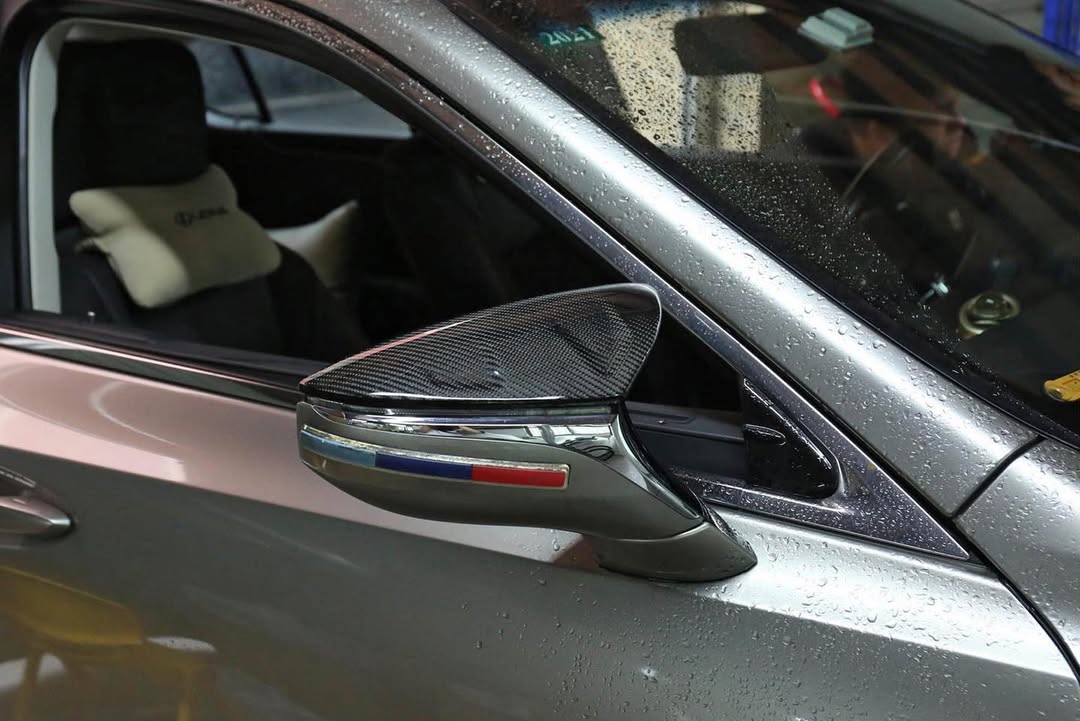 Replacement Carbon Fiber Mirror Covers – Fits Lexus IS (2021+), RC, ES, LS & UX