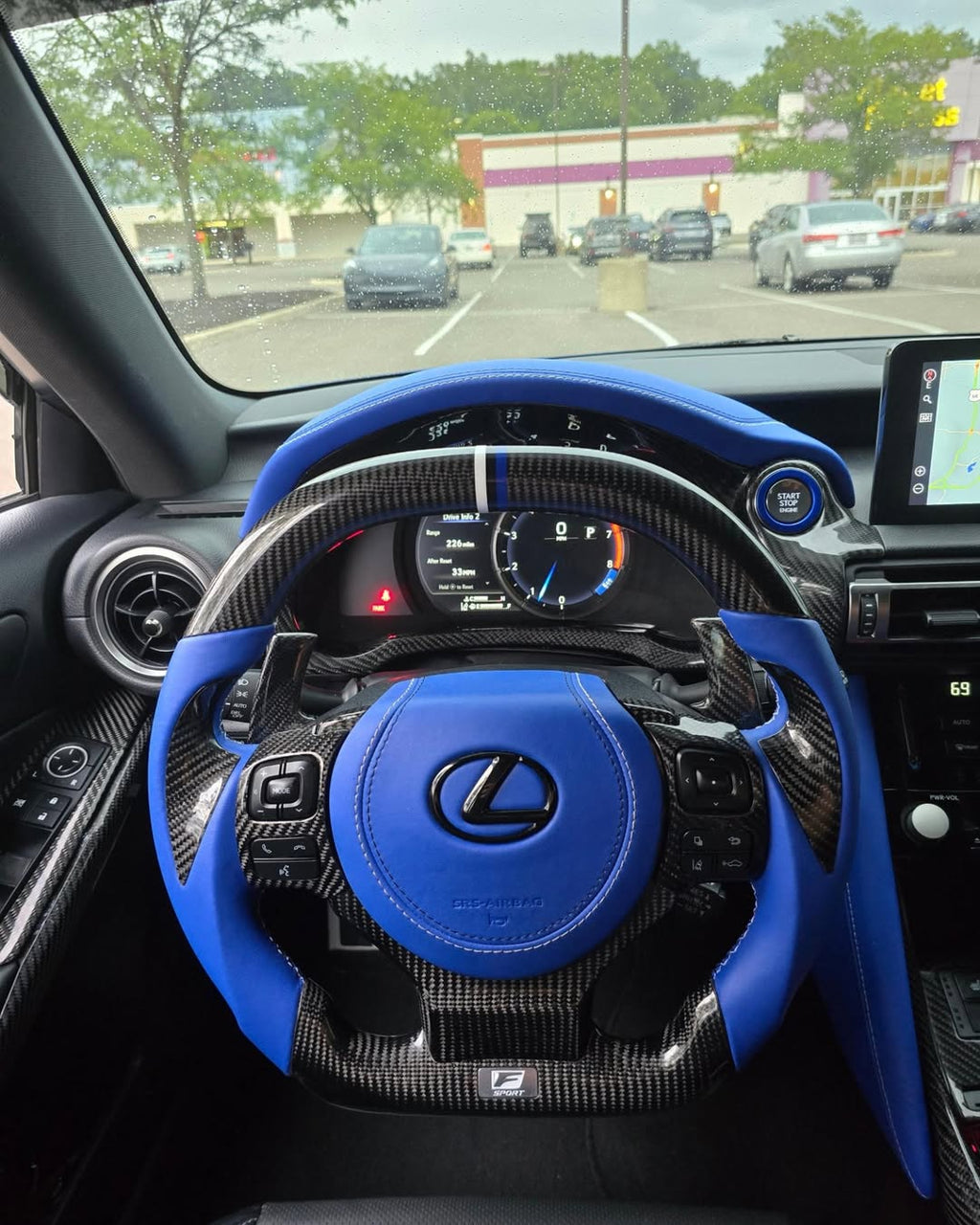 Lexus IS350 Custom Carbon Fiber LED Steering Wheel – Premium OEM+ Upgrade
