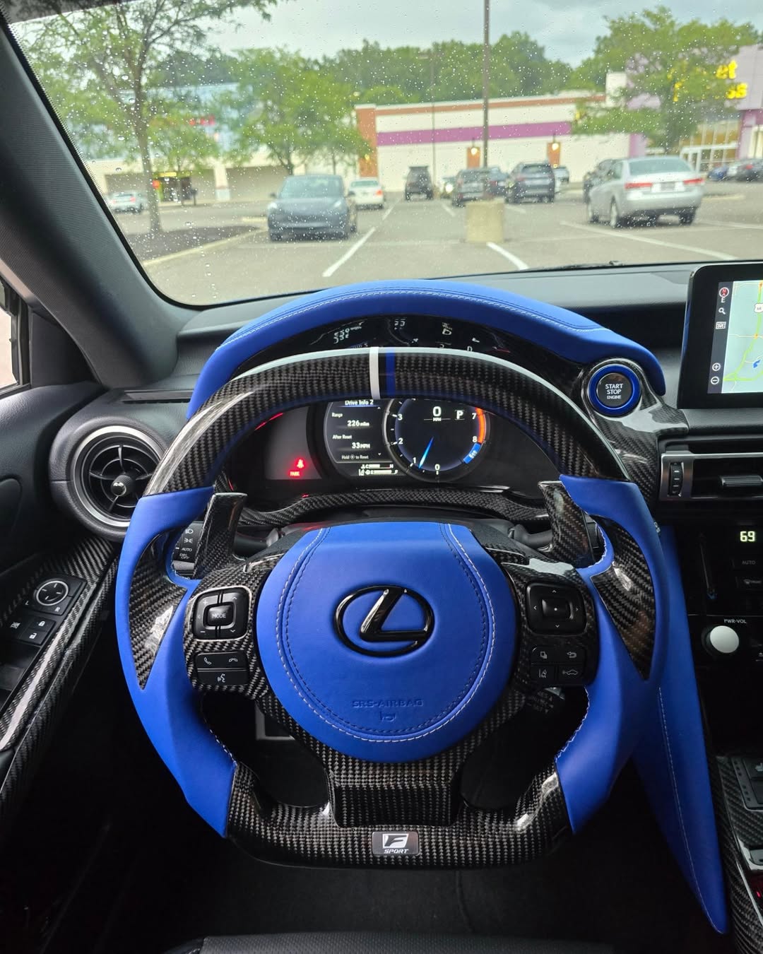 Lexus IS350 Custom Carbon Fiber LED Steering Wheel – Premium OEM+ Upgrade