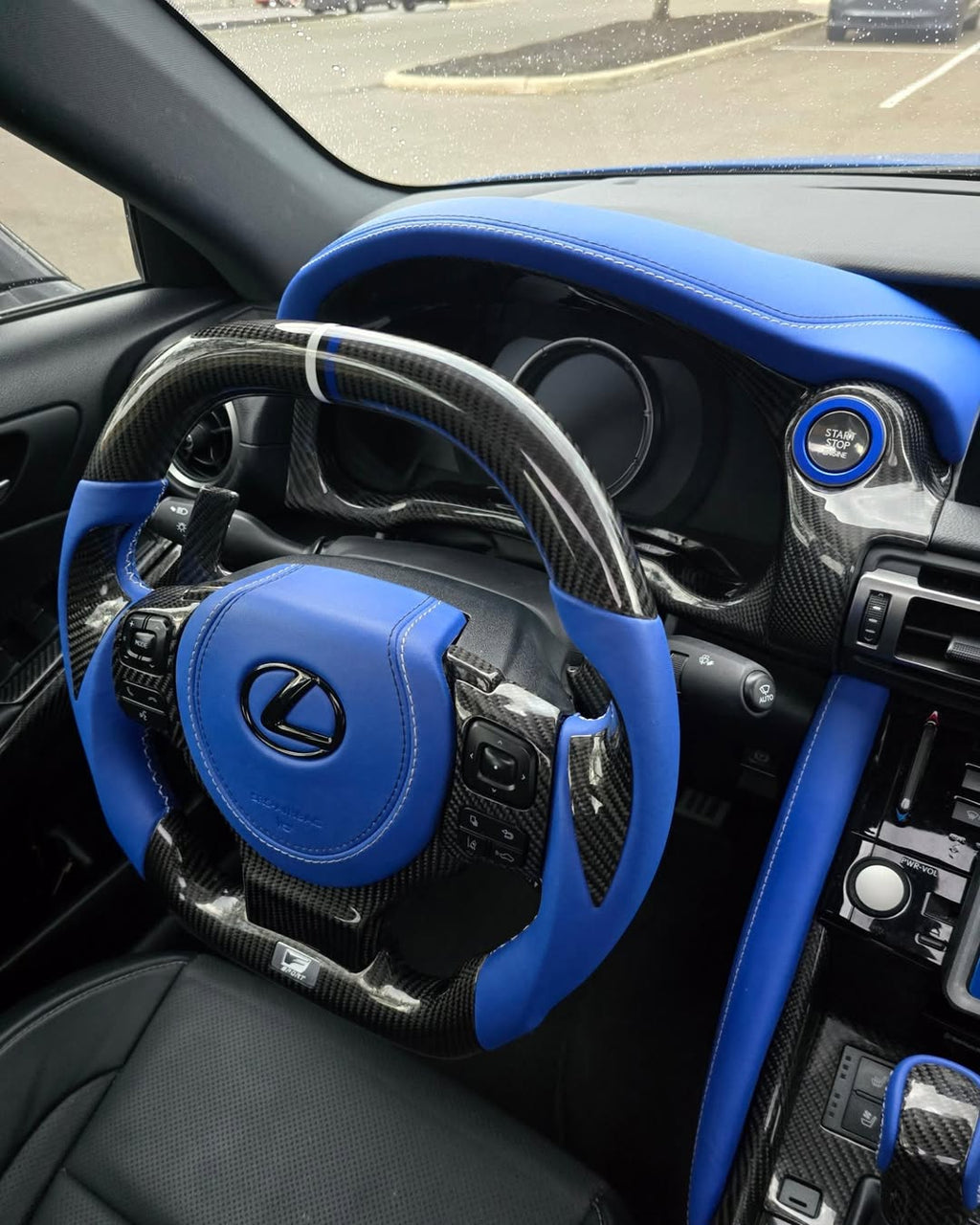 Lexus IS350 Custom Carbon Fiber LED Steering Wheel – Premium OEM+ Upgrade