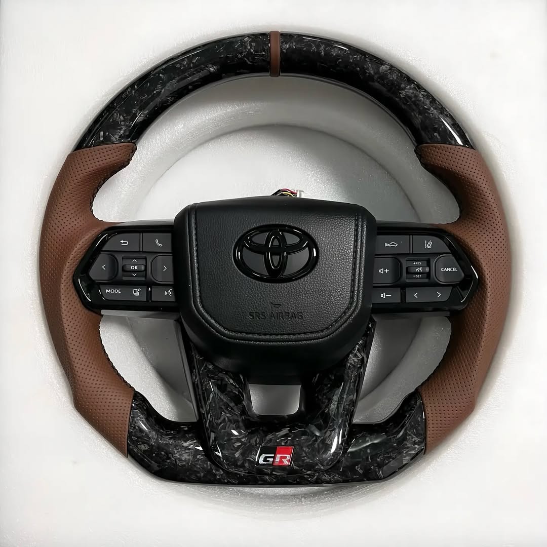 Toyota Land Cruiser 300 (LC300) Custom Carbon Fiber Steering Wheel – Premium OEM+ Upgrade