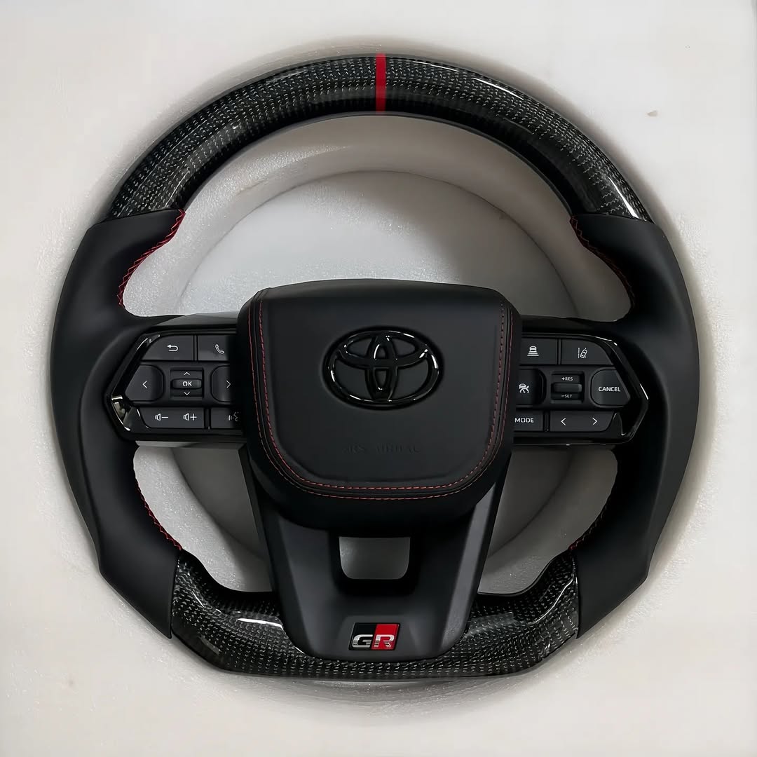 Toyota Land Cruiser 300 (LC300) Custom Carbon Fiber Steering Wheel – Premium OEM+ Upgrade