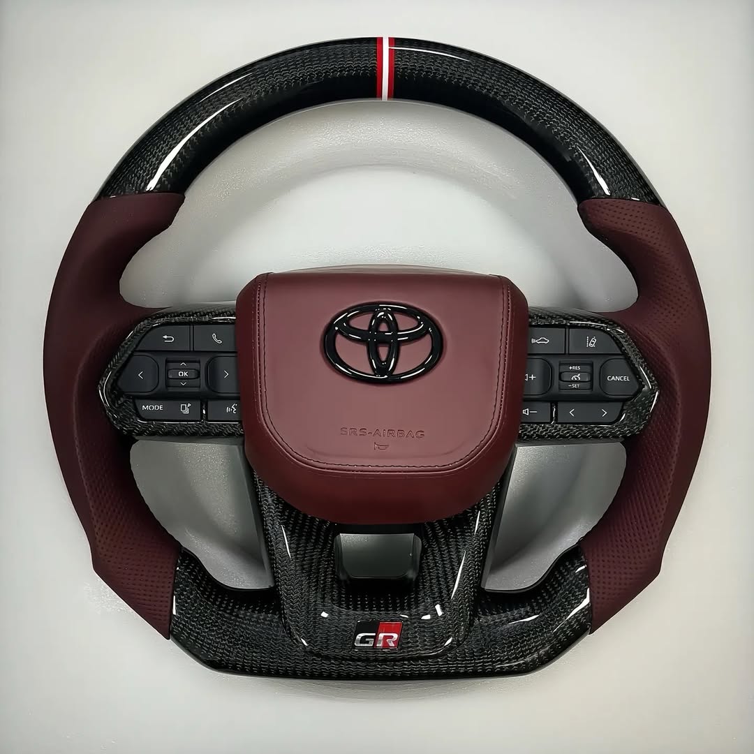 Toyota Land Cruiser 300 (LC300) Custom Carbon Fiber Steering Wheel – Premium OEM+ Upgrade