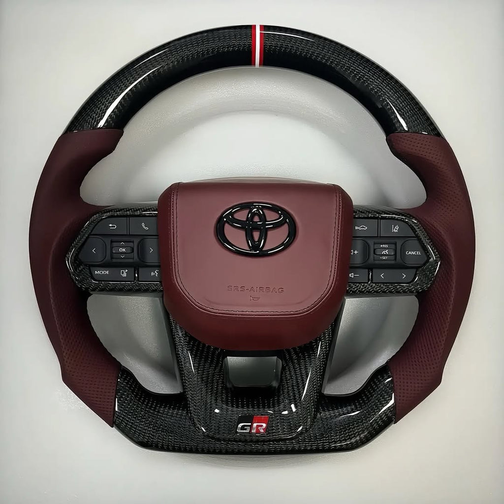 Toyota Land Cruiser 300 (LC300) Custom Carbon Fiber Steering Wheel – Premium OEM+ Upgrade