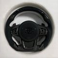 Toyota GR Supra Custom Carbon Fiber Steering Wheel – Gloss Carbon & Alcantara Edition